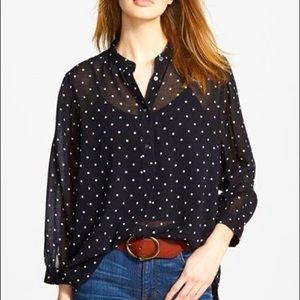 Madewell High Low Blouse